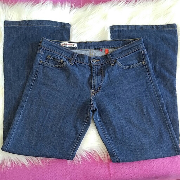 Red Engine Bell Bottom Jeans Coral Cut size 30 - Picture 1 of 6